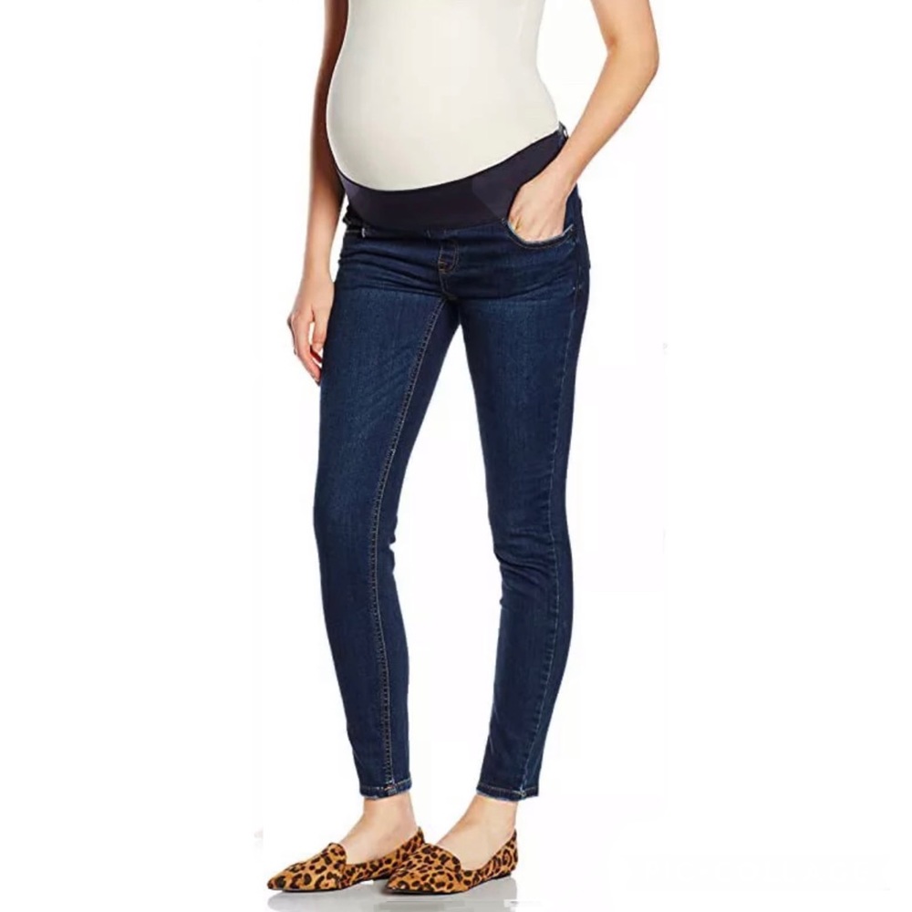 NWT New Look Maternity Jeans Skinny Stretch Denim Cropped Pants Jeggings